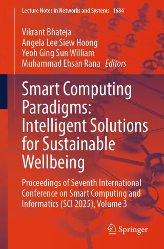 Imagen de portada: Smart Computing Paradigms: Intelligent Solutions for Sustainable Wellbeing 9783032082459