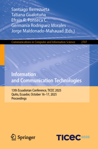Imagen de portada: Information and Communication Technologies 9783032083654