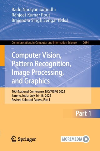 Cover image: Computer Vision, Pattern Recognition, Image Processing, and Graphics 9783032085078