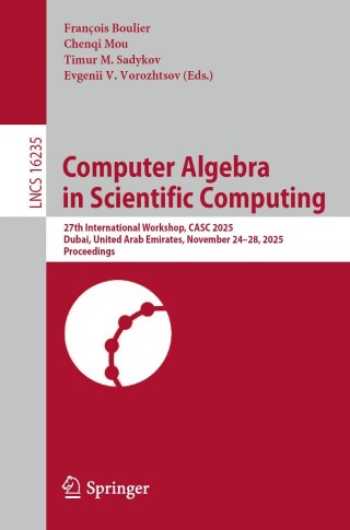 Imagen de portada: Computer Algebra in Scientific Computing 9783032096449
