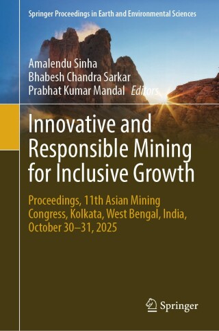 Cover image: Innovative and Responsible Mining for Inclusive Growth 9783032099280