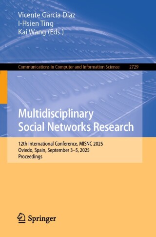 Titelbild: Multidisciplinary Social Networks Research 9783032099440