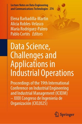 Imagen de portada: Data Science, Challenges and Applications in Industrial Operations 9783032101259