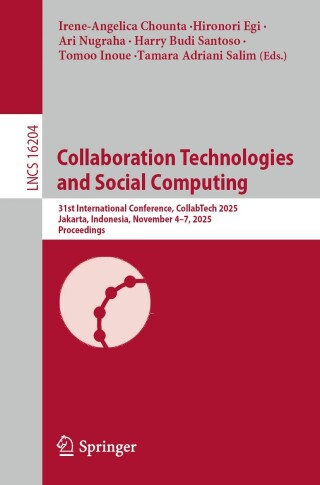 Imagen de portada: Collaboration Technologies and Social Computing 9783032101556
