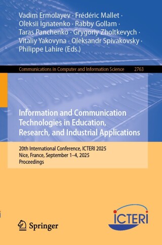 Cover image: Information and Communication Technologies in Education, Research, and Industrial Applications 9783032104762