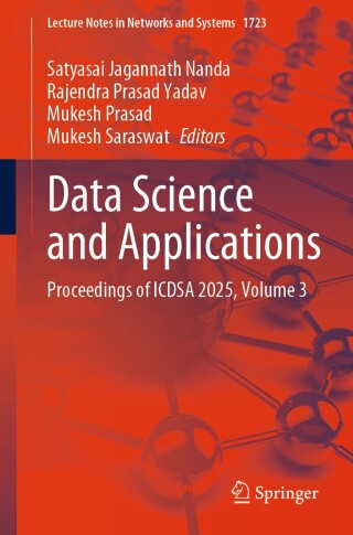 Imagen de portada: Data Science and Applications 9783032107824