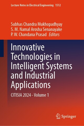 Cover image: Innovative Technologies in Intelligent Systems and Industrial Applications 9783032108975