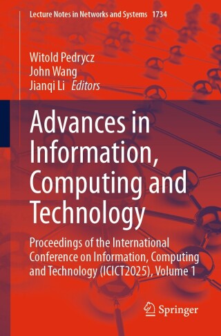 Imagen de portada: Advances in Information, Computing and Technology 9783032119452