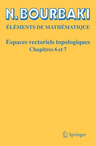 Imagen de portada: Espaces Vectoriels Topologiques 9783032121554
