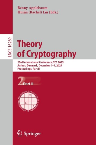Imagen de portada: Theory of Cryptography 9783032122926