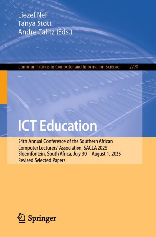 Imagen de portada: ICT Education 9783032124562