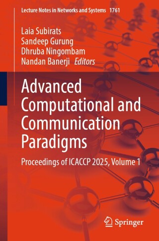 Immagine di copertina: Advanced Computational and Communication Paradigms 9783032135544