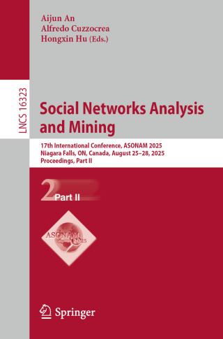 Cover image: Social Networks Analysis and Mining 9783032138200