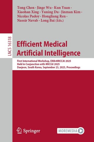 Imagen de portada: Efficient Medical Artificial Intelligence 9783032139603