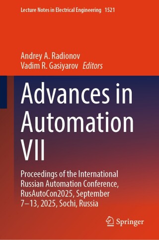 Imagen de portada: Advances in Automation VII 9783032147417