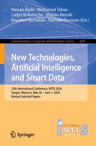 Imagen de portada: New Technologies, Artificial Intelligence and Smart Data 9783032149633