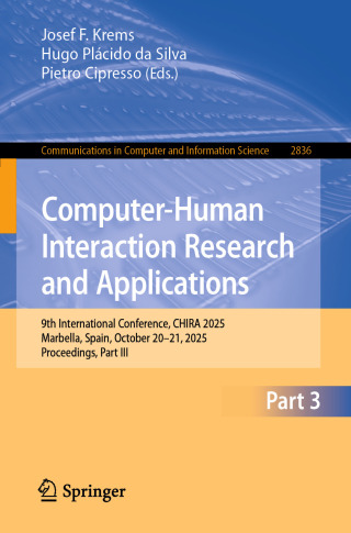 Cover image: Computer-Human Interaction Research and Applications 9783032164537