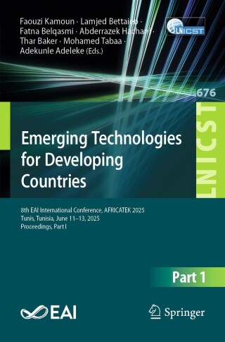 Imagen de portada: Emerging Technologies for Developing Countries 9783032166340