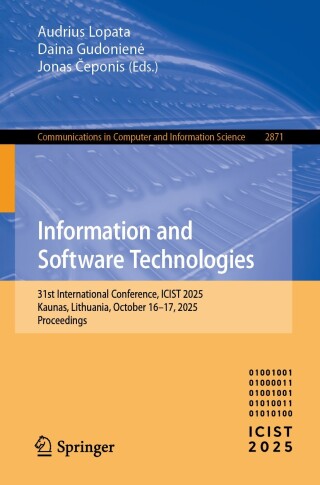 Imagen de portada: Information and Software Technologies 9783032168078