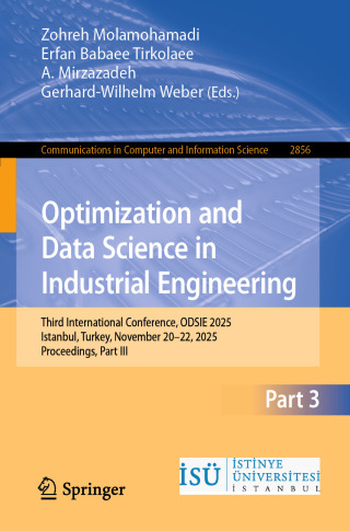 Imagen de portada: Optimization and Data Science in Industrial Engineering 9783032170255