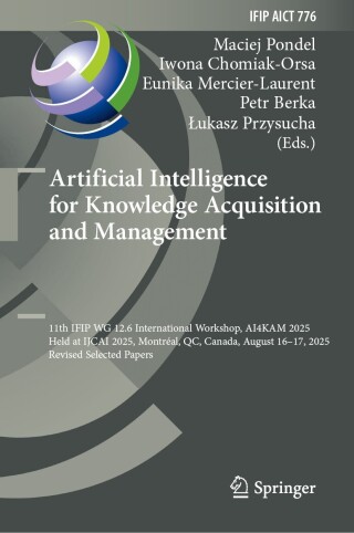 Imagen de portada: Artificial Intelligence for Knowledge Acquisition and Management 9783032189196