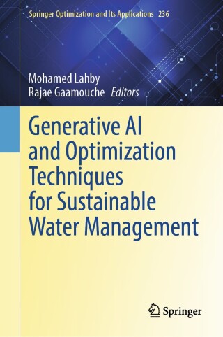 Imagen de portada: Generative AI and Optimization Techniques for Sustainable Water Management 9783032190116