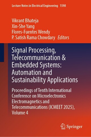 Cover image: Signal Processing, Telecommunication & Embedded Systems: Automation and Sustainability Applications 9783032202345