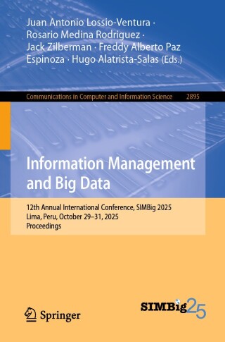 Imagen de portada: Information Management and Big Data 9783032203212