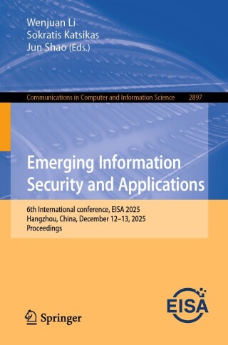 Imagen de portada: Emerging Information Security and Applications 9783032211767