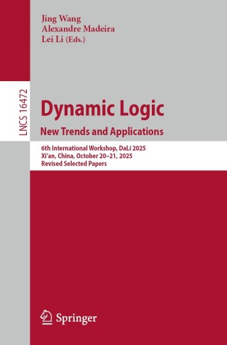 Imagen de portada: Dynamic Logic. New Trends and Applications 9783032226259