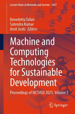 Imagen de portada: Machine and Computing Technologies for Sustainable Development 9783032251862