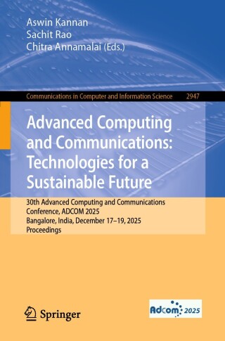 Cover image: Advanced Computing and Communications: Technologies for a Sustainable Future 9783032262684
