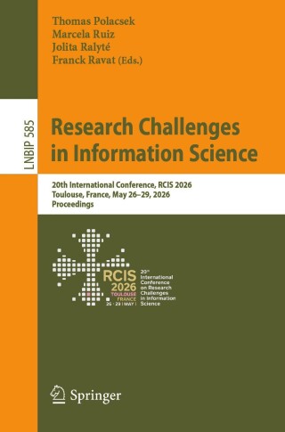 Immagine di copertina: Research Challenges in Information Science 9783032268358