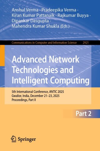 Imagen de portada: Advanced Network Technologies and Intelligent Computing 9783032271167
