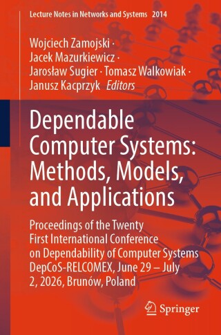 Imagen de portada: Dependable Computer Systems: Methods, Models, and Applications 9783032279262