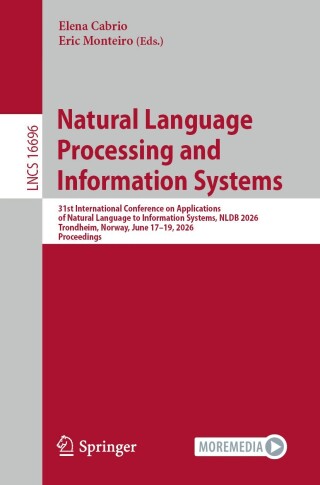 Cover image: Natural Language Processing and Information Systems 9783032295316