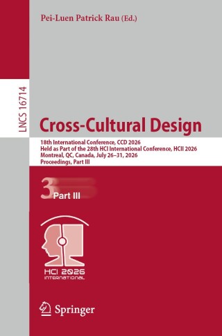 Imagen de portada: Cross-Cultural Design 9783032299024