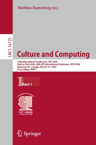 Cover image: Culture and Computing 9783032300577