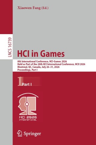Imagen de portada: HCI in Games 9783032304049