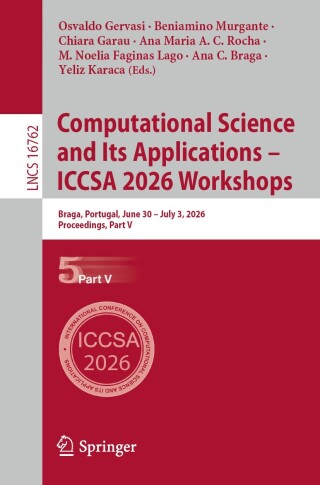 Imagen de portada: Computational Science and Its Applications – ICCSA 2026 Workshops 9783032305237