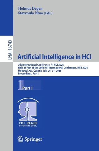Immagine di copertina: Artificial Intelligence in HCI 9783032308450
