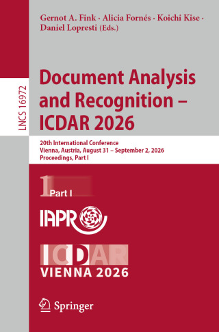 Imagen de portada: Document Analysis and Recognition – ICDAR 2026 9783032360229