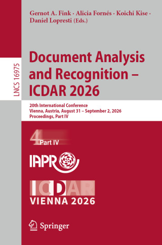 Titelbild: Document Analysis and Recognition – ICDAR 2026 9783032360410