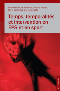 Imagen de portada: Temps, temporalités et intervention en EPS et en sport 1st edition 9783034316576