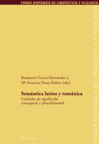 Imagen de portada: Semántica latina y románica 1st edition 9783034321020