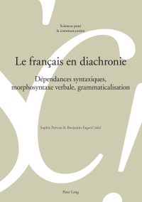 Imagen de portada: Le français en diachronie 1st edition 9783034325134