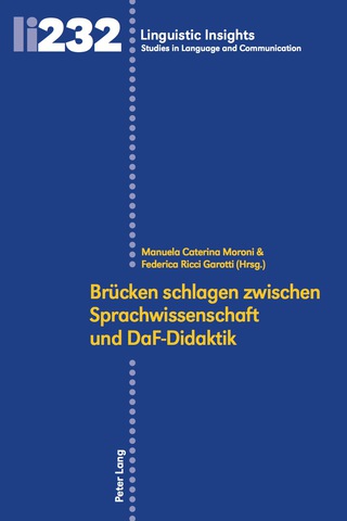 Cover image: Brücken schlagen zwischen Sprachwissenschaft und DaF-Didaktik 1st edition 9783034326674
