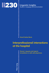 Imagen de portada: Interprofessional interactions at the hospital 1st edition 9783034327343