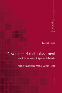 Cover image: Devenir chef détablissement 1st edition 9783034326162