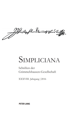 صورة الغلاف: Simpliciana XXXVIII (2016) 1st edition 9783034328111